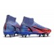 Nike Mercurial Vapor 14 Elite SG PRO Anti Clog Blue Black Pink High Soccer Cleats