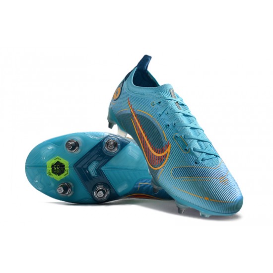 Discover the top-selling Nike Mercurial Vapor 14 Elite SG PRO Anti Clog Low Blue Mens Soccer Cleats Sale