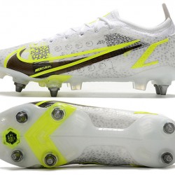 Nike Mercurial Vapor 14 Elite SG PRO Anti Clog Grey Yellow For Mens Low Soccer Cleats