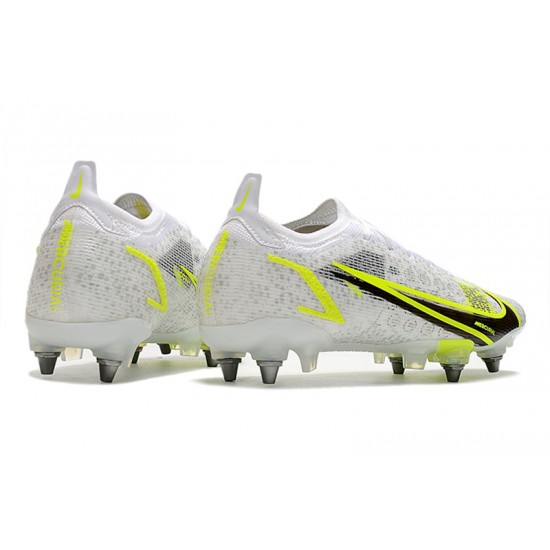 To Have A Strong Footing In A Market Nike Mercurial Vapor 14 Elite SG PRO Anti Clog Grey Yellow For Mens Low Soccer Cleats Online