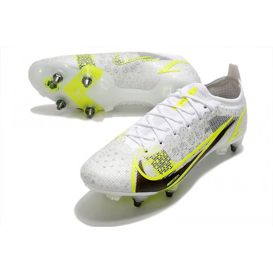 Nike Mercurial Vapor 14 Elite SG PRO Anti Clog Grey Yellow For Mens Low Soccer Cleats