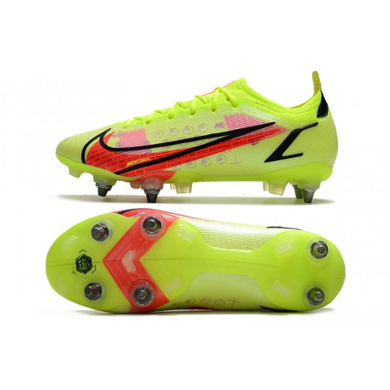 Nike Mercurial Vapor 14 Elite SG PRO Anti Clog Low Yellow Mens Low Soccer Cleats