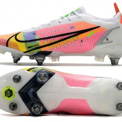 Nike Mercurial Vapor 14 Elite SG PRO Anti Clog Pink White Mens Low Soccer Cleats