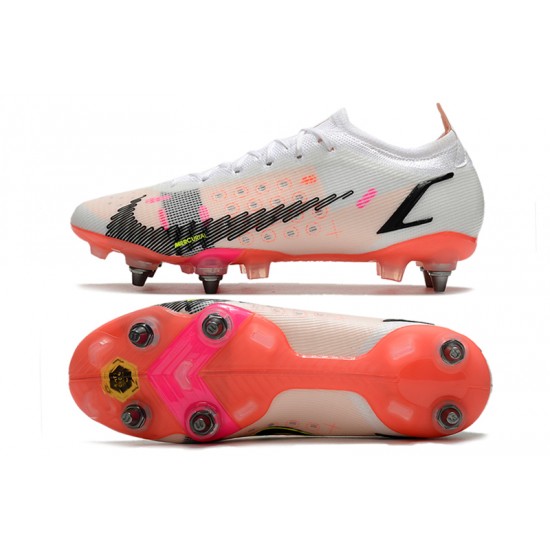 Where Can I Buy Nike Mercurial Vapor 14 Elite SG PRO Anti Clog White Orange For Mens Low Soccer Cleats Online