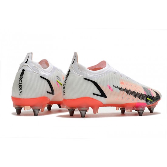 Where Can I Buy Nike Mercurial Vapor 14 Elite SG PRO Anti Clog White Orange For Mens Low Soccer Cleats Online