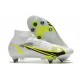 Nike Mercurial Vapor 14 Elite SG PRO Anti Clog White Yellow For Mens High Soccer Cleats