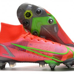Nike Mercurial Vapor 14 Elite SG PRO Anti Clog Win-Red Green For Mens High Soccer Cleats