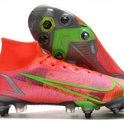 Nike Mercurial Vapor 14 Elite SG PRO Anti Clog Win-Red Green For Mens High Soccer Cleats