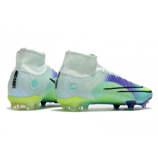 Nike Mercurial Dream Speed Vapor 14 Elite FG Blue Green High Soccer Cleats