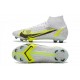 Nike Mercurial Superfly 8 Elite FG High White Yellow For Mens Soccer Cleats