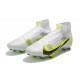 Nike Mercurial Superfly 8 Elite FG High White Yellow For Mens Soccer Cleats