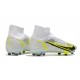 Nike Mercurial Superfly 8 Elite FG High White Yellow For Mens Soccer Cleats