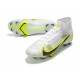 Nike Mercurial Superfly 8 Elite FG High White Yellow For Mens Soccer Cleats