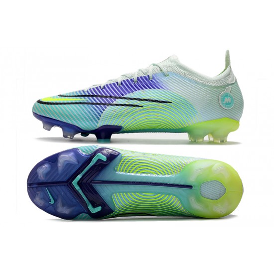 Explore Nike Mercurial Vapor 14 Elite FG Blue Green Black Low Soccer Cleats Sale