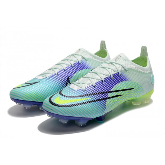 Explore Nike Mercurial Vapor 14 Elite FG Blue Green Black Low Soccer Cleats Sale