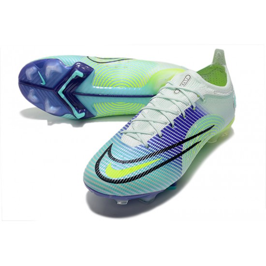 Explore Nike Mercurial Vapor 14 Elite FG Blue Green Black Low Soccer Cleats Sale