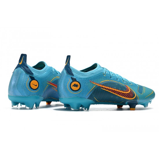 The Best Seller Nike Mercurial Vapor 14 Elite FG Low Blue Orange For Mens Soccer Cleats On Sale
