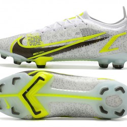 Nike Mercurial Vapor 14 Elite FG Low White Yellow For Mens Soccer Cleats