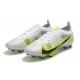 Buy And Seller Nike Mercurial Vapor 14 Elite FG Low White Yellow For Mens Soccer Cleats Online