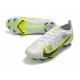 Nike Mercurial Vapor 14 Elite FG Low White Yellow For Mens Soccer Cleats