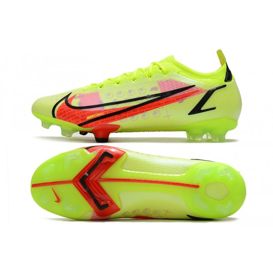 Top Quality Nike Mercurial Vapor 14 Elite FG Low Yellow Red For Mens Soccer Cleats Online