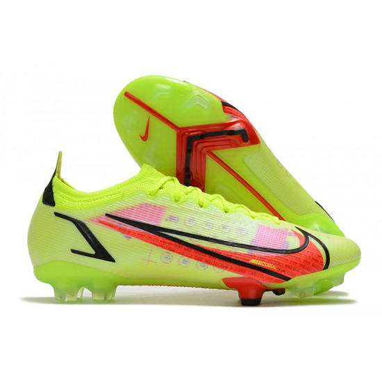Nike Mercurial Vapor 14 Elite FG Low Yellow Red For Mens Soccer Cleats