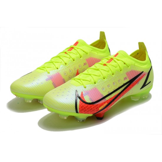 Top Quality Nike Mercurial Vapor 14 Elite FG Low Yellow Red For Mens Soccer Cleats Online