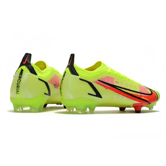 Top Quality Nike Mercurial Vapor 14 Elite FG Low Yellow Red For Mens Soccer Cleats Online