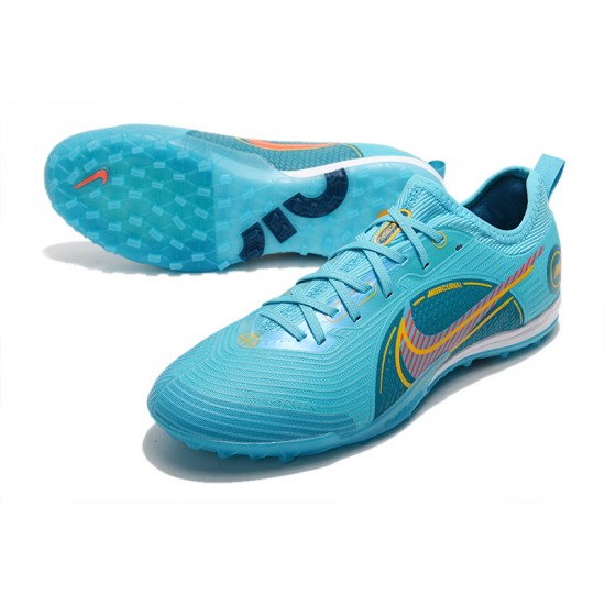Nike Zoom Vapor 14 Pro TF Low Blue Orange For Mens Soccer Cleats
