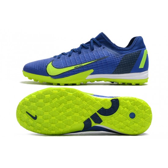 Nike Zoom Vapor 14 Pro TF Low Blue Yellow For Mens Soccer Cleats