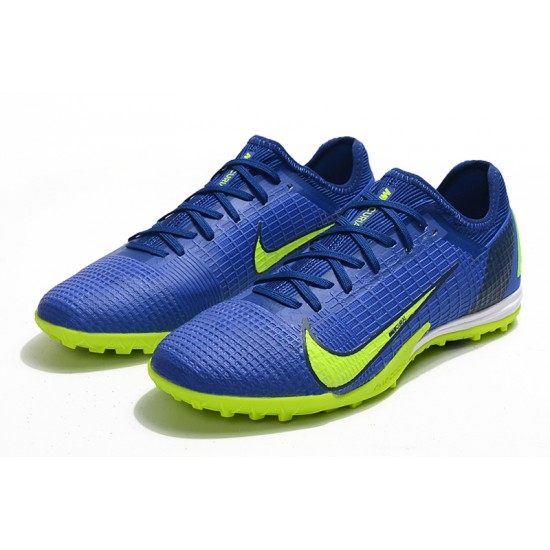 Nike Zoom Vapor 14 Pro TF Low Blue Yellow For Mens Soccer Cleats