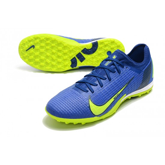 Nike Zoom Vapor 14 Pro TF Low Blue Yellow For Mens Soccer Cleats