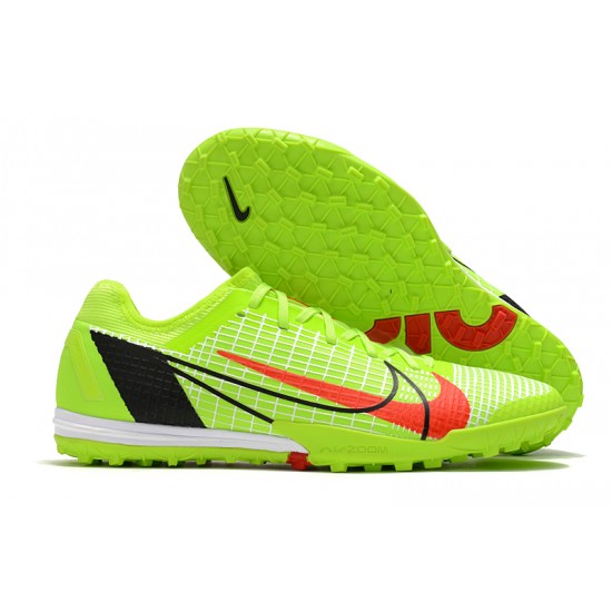 Nike Zoom Vapor 14 Pro TF Low Green Red Black For Mens Soccer Cleats