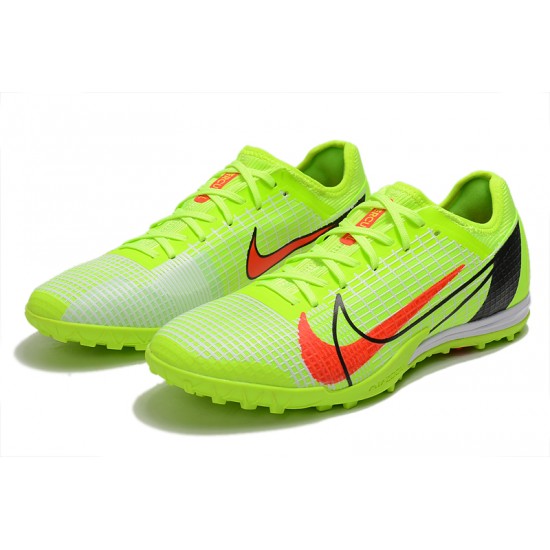Nike Zoom Vapor 14 Pro TF Low Green Red Black For Mens Soccer Cleats