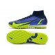 Nike Mercurial Superfly 9 Elite TF High Blue Green Black For Mens Soccer Cleats