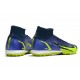 Nike Mercurial Superfly 9 Elite TF High Blue Green Black For Mens Soccer Cleats