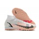 Nike Mercurial Superfly 9 Elite TF High White Pink For Mens Soccer Cleats