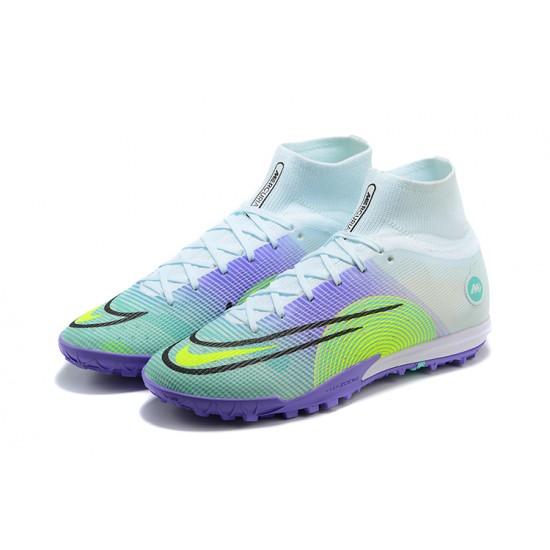 Nike Vapor 14 Academy TF High Purple Green Black For Mens Soccer Cleats