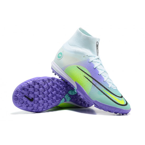 Nike Vapor 14 Academy TF High Purple Green Black For Mens Soccer Cleats