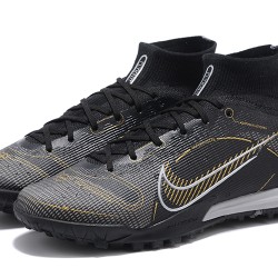 Nike Vapor 14 Academy TF High White Black For Mens Soccer Cleats