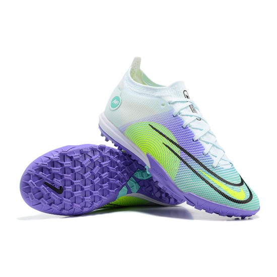 Nike Vapor 14 Academy TF Low Purple Green For Mens Soccer Cleats