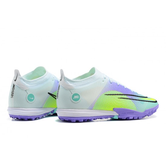 Nike Vapor 14 Academy TF Low Purple Green For Mens Soccer Cleats