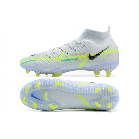 Nike Phantom GT2 Elite FG High Grey Green For Mens Soccer Cleats