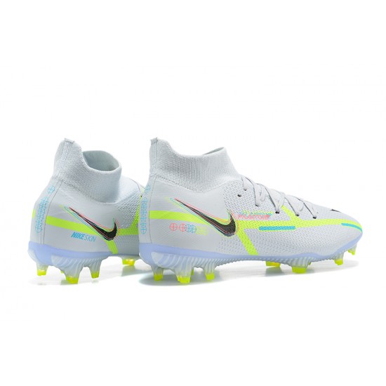 Nike Phantom GT2 Elite FG High Grey Green For Mens Soccer Cleats