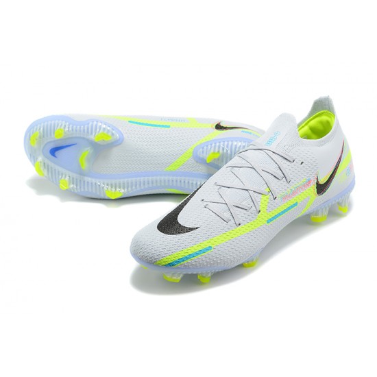 Nike Phantom GT2 Elite FG Low Grey Green For Mens Soccer Cleats