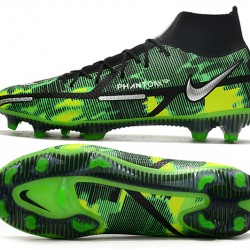 Nike Phantom GT2 Elite FG Motivation Pack High Black Green For Mens Soccer Cleats