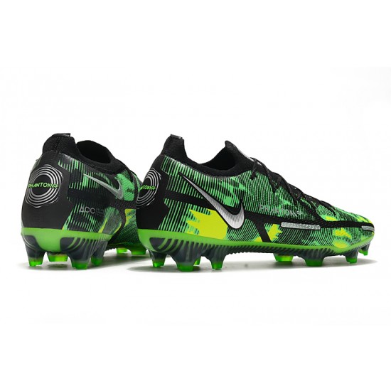 Nike Phantom GT2 Elite FG Motivation Pack Low Black Green For Mens Soccer Cleats