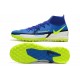 Nike Phantom GT2 Elite TF High Blue Yellow Green For Mens Soccer Cleats