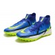 Nike Phantom GT2 Elite TF High Blue Yellow Green For Mens Soccer Cleats