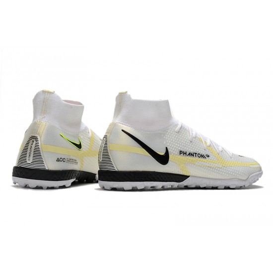 Nike Phantom GT2 Elite TF High White Beige For Mens Soccer Cleats